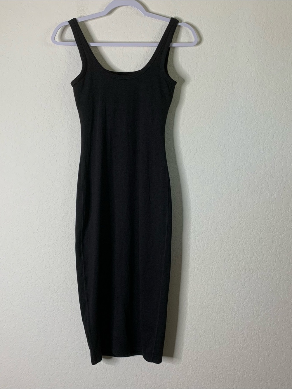 Vuori Womens black heather halo essential midi dress XS - Picture 4 of 6